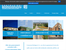 Tablet Screenshot of costruzionibordignon.it